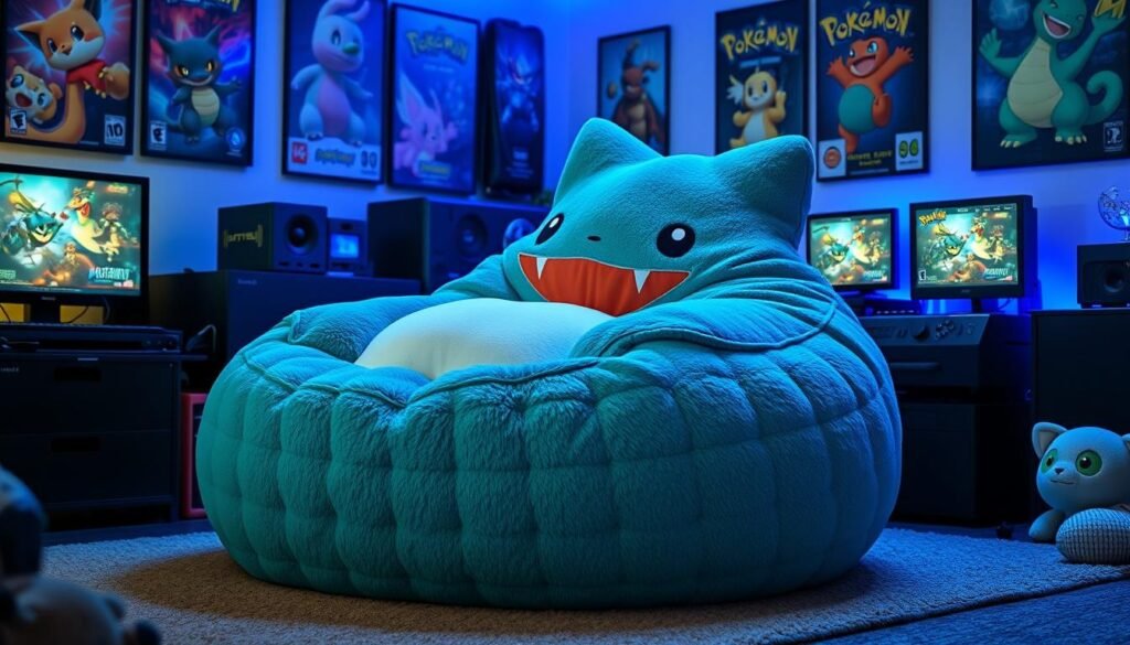 Snorlax bean bag in Pokemon theme