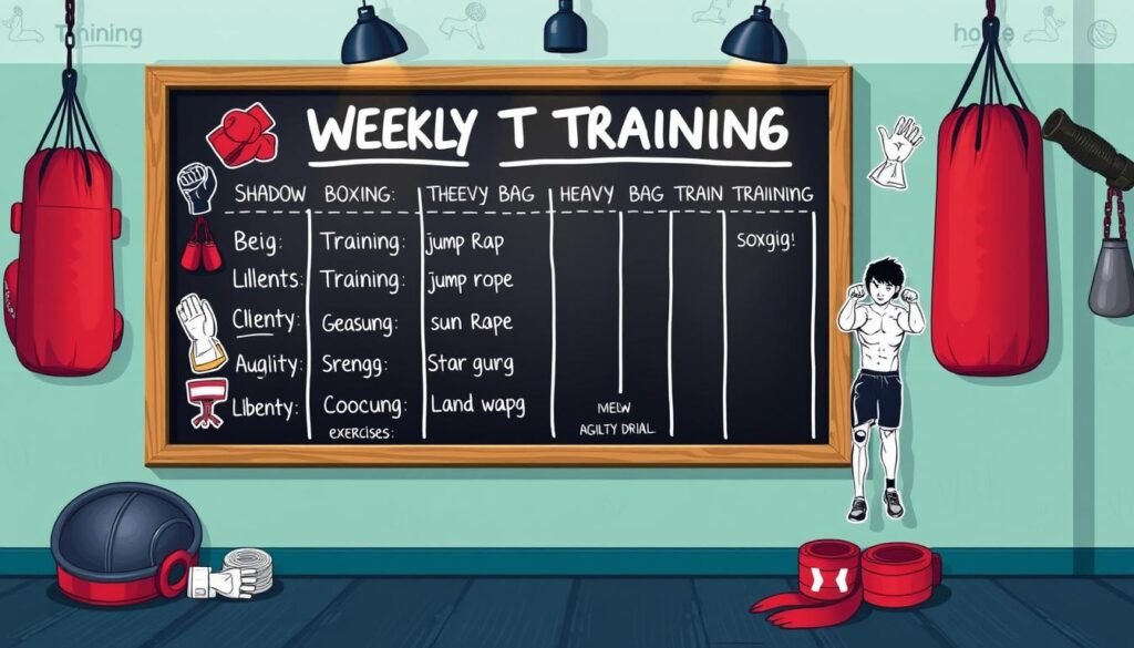 Weekly Training Routine for Boxers